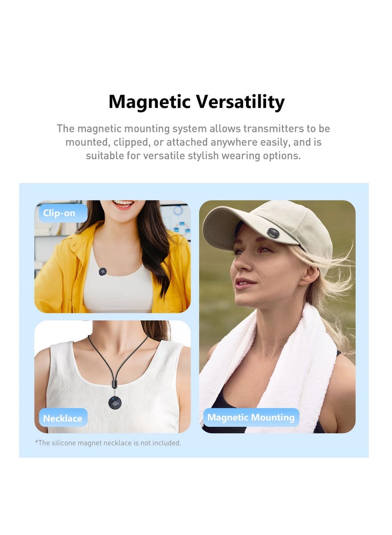 LUUCCO AirWave K2 2-Person Wireless Lavalier Microphone USB-C for Mobile Phones with Charging Case Lapel Mic for Vloging Interviews and Live Streaming - Image 4