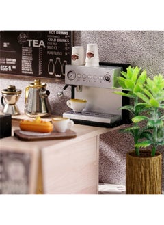 Flever Flever Dollhouse Miniature DIY House Kit Creative Room with Furniture for Romantic Valentine's Gift (Leisurely Coffee Shop)  - Image 4