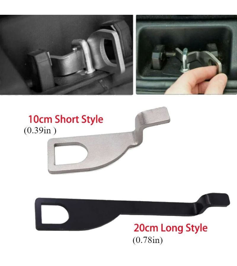 VW T4 T5 T6 Car Additions Tailgate Standoff Holder Barn Door Fresh Air Vent Lock Extension Hook Model B - Image 1