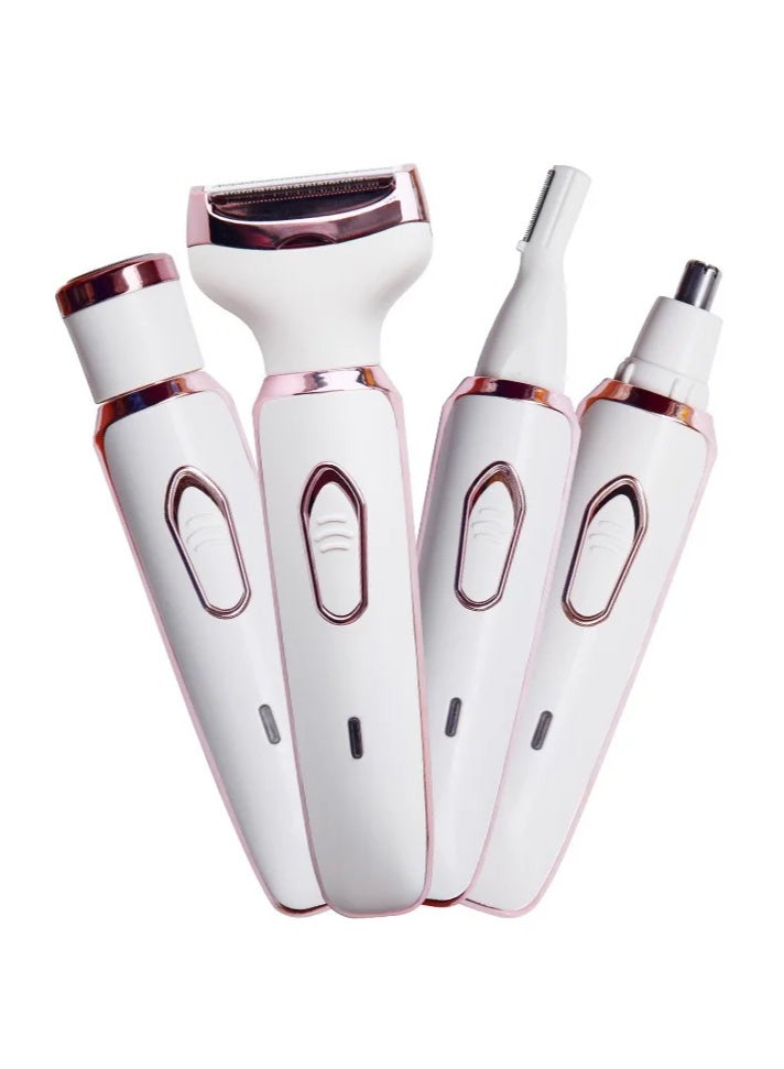 Generic Electric Razor for Women, 4-in-1 Women's Body Hair Removal, Public Shaver Bikini Trimmer Eyebrow Face Underarm, Portable Ladies Shaver, Epilator, USB Rechargeable - Image 2
