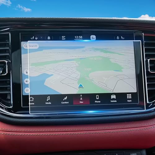 WEIPIN For Glossy Tempered Glass 2021 2022 2023 2024 2025 2026 Dodge Durango 10.1 Inch Touchscreen Screen Protector - Durango (GT/GT Plus/RT/RT Plus/Citadel/SRT 392/SRT Hellcat) Accessories - Image 1
