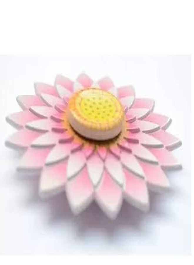 Premsons® Hand Spinner Desk Toy - High Speed Smooth Finger Spin Sensory Fidget Stress Relief Game Play for Kids & Adult - Birthday Party Gift - Metal - Sunflower - Image 2