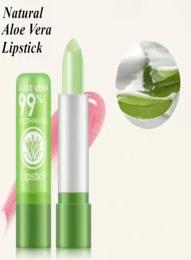 Aasakt Aloe Vera Natural Changing Color Long-Lasting Nourish Protect Lips Care Lip Balm - (Pack of 1) - Image 3