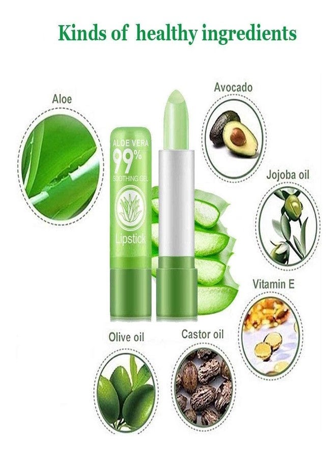 Aasakt Aloe Vera Natural Changing Color Long-Lasting Nourish Protect Lips Care Lip Balm - (Pack of 1) - Image 4
