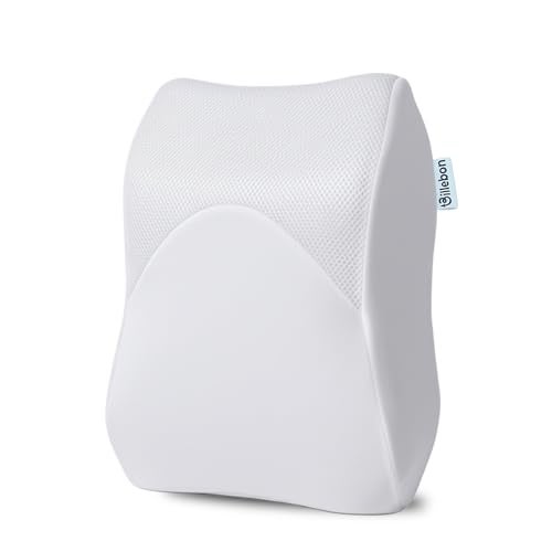 Billebon Memory Foam Car Neck Pillow, Universal Headrest Cushion, Mesh Soft Fabric Hybrid, Adjustable Strap Buckle, Removable Cover, Orthopaedic Neck Support, Driving Comfort Pain Relief (Pack of 1) - Image 1