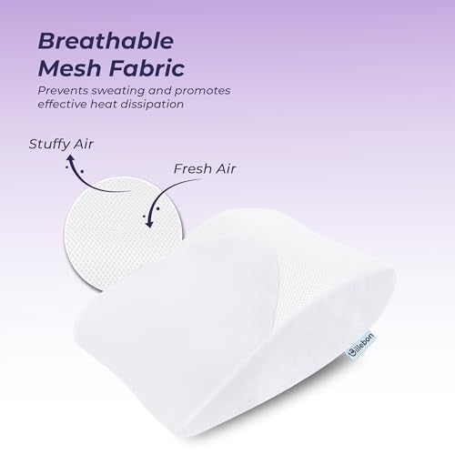 Billebon Memory Foam Car Neck Pillow, Universal Headrest Cushion, Mesh Soft Fabric Hybrid, Adjustable Strap Buckle, Removable Cover, Orthopaedic Neck Support, Driving Comfort Pain Relief (Pack of 1) - Image 2