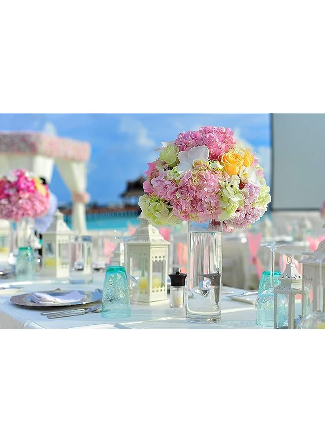 erorex Glass Cylinder Vase Clear Width 4In Height 7.8In - Image 4