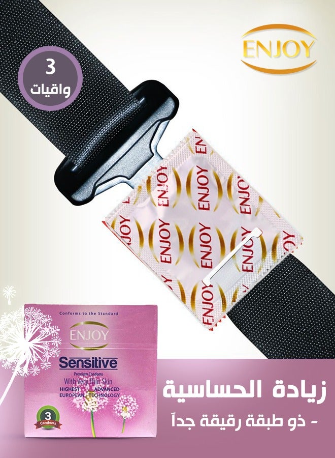 ENJOY Sensitive Premium Condoms 3 Pieces - Image 4