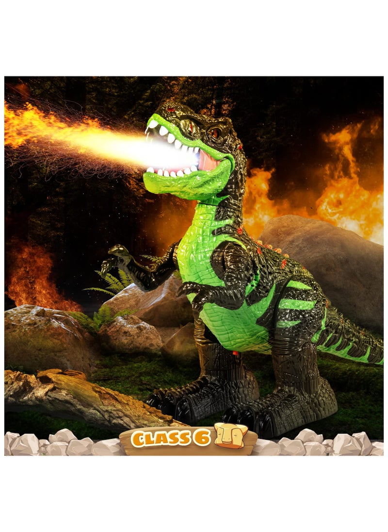 SYOSI Remote Control T-rex Large Dinosaur Toy, for Kids Boys 3 4 5 6 7 8 Years, Rechargeable Realistic Tyrannosaurus with Water Mist, Light, Roars, Electric Dino Birthday Gift for Kids Toddlers  - Image 2