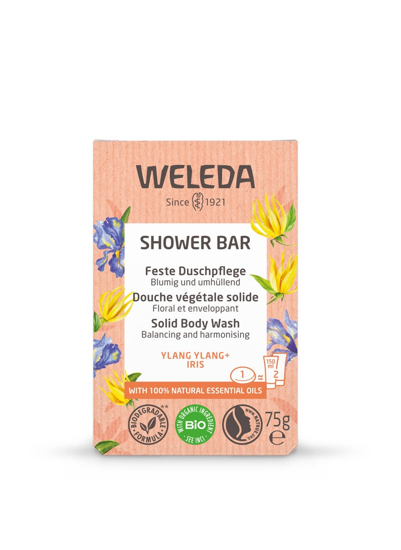 Weleda - Weleda Ylang Ylang and Iris Shower Bar, Clear - Image 1