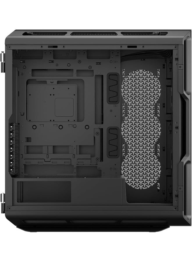 كورسير صندوق حاسوب ATX متوسط البرج 5000T – لوحات تدفق الهواء القابلة للإزالة من السقف، نظام إدارة الكابلات RapidRoute، ASUS BTF، MSI Project Zero، Gigabyte Project Stealth – أسود - Image 4
