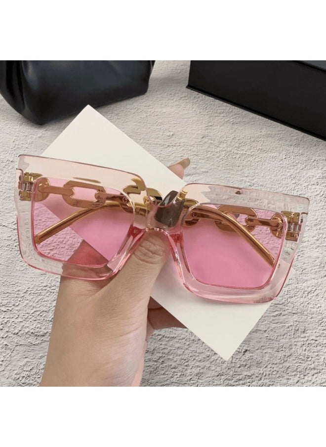 Generic - New Small Frame Square Sunglasses Men's Classic Vintage Square Sun Glasses Women's Outdoor Leisure Eyewear UV400 Gafas De Sol-Lenses Color:E-Frame Color:As shown - Image 1