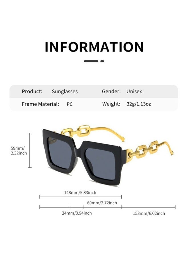 Generic - New Small Frame Square Sunglasses Men's Classic Vintage Square Sun Glasses Women's Outdoor Leisure Eyewear UV400 Gafas De Sol-Lenses Color:E-Frame Color:As shown - Image 1