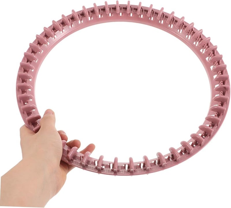 Hemoton 48 Needle Knitting Loom Hand Crank Machine For DIY Hats Scarves Socks Portable Craft Tool - Image 4