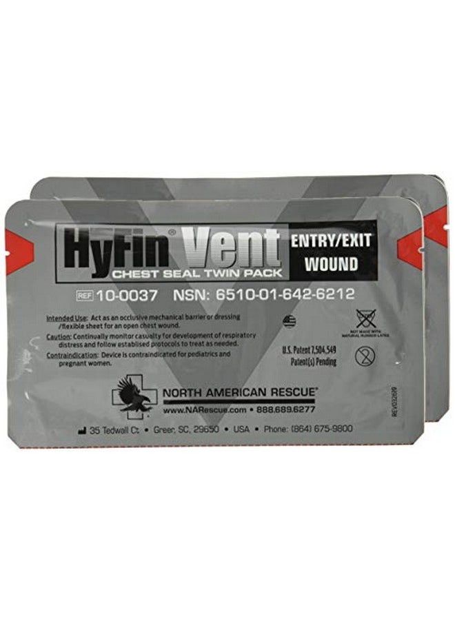 North American Rescue - Hyfin Vent Chest Seal, Original Version 2 Count (Pack Of 1) - Image 1