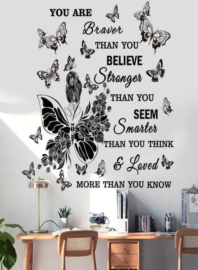 Casa Decor Inspirational Wall Decals You are Quote Wall Stickers Peel and Stick Wall Decor Motivational Saying Positive Wall Sticker for Girls Living Room Nursery Playroom Bedroom Daycare Decor - Image 3
