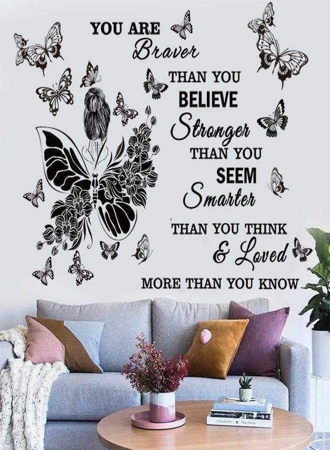 Casa Decor Inspirational Wall Decals You are Quote Wall Stickers Peel and Stick Wall Decor Motivational Saying Positive Wall Sticker for Girls Living Room Nursery Playroom Bedroom Daycare Decor - Image 1