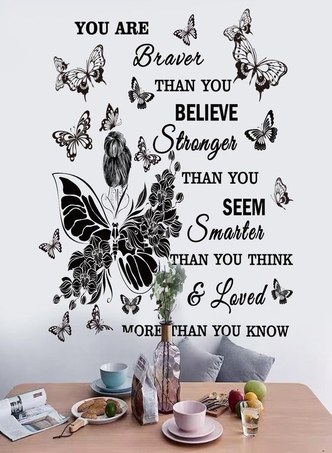 Casa Decor Inspirational Wall Decals You are Quote Wall Stickers Peel and Stick Wall Decor Motivational Saying Positive Wall Sticker for Girls Living Room Nursery Playroom Bedroom Daycare Decor - Image 5