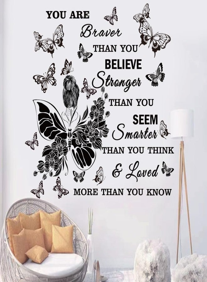 Casa Decor Inspirational Wall Decals You are Quote Wall Stickers Peel and Stick Wall Decor Motivational Saying Positive Wall Sticker for Girls Living Room Nursery Playroom Bedroom Daycare Decor - Image 4