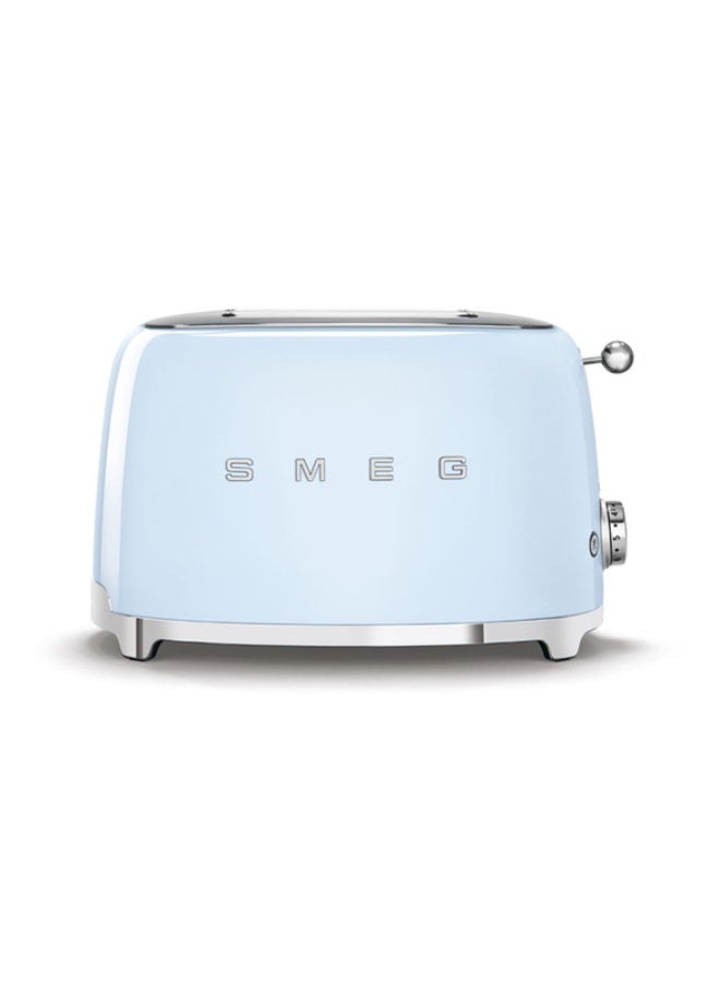 Smeg 50's Style Aesthetic Toaster 2 slice Pastel Blue, Glossy TSF01PBEU 950 W TSF01PBEU blue - Image 1