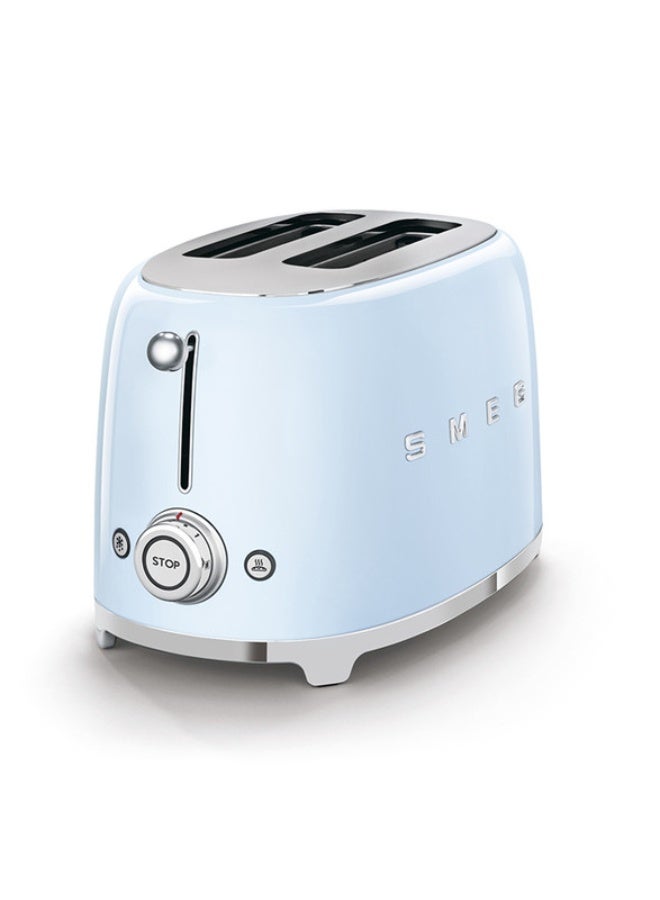Smeg 50's Style Aesthetic Toaster 2 slice Pastel Blue, Glossy TSF01PBEU 950 W TSF01PBEU blue - Image 3