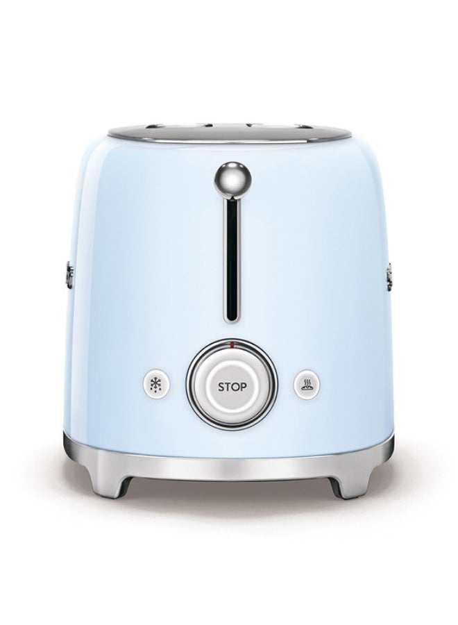 Smeg 50's Style Aesthetic Toaster 2 slice Pastel Blue, Glossy TSF01PBEU 950 W TSF01PBEU blue - Image 4