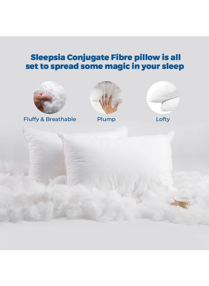 AL WADI FURNITURE - AWF Al Wadi Furniture Compressed Set of 10 Microfiber Pillow for Home, Hotel, Office, Guest, Chair, Sofa, Camping, Standard, White, 48W x 70L cm - Image 1