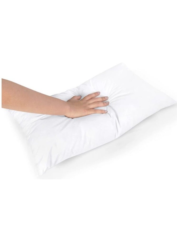 AL WADI FURNITURE - AWF Al Wadi Furniture Compressed Set of 10 Microfiber Pillow for Home, Hotel, Office, Guest, Chair, Sofa, Camping, Standard, White, 48W x 70L cm - Image 1