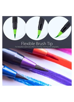 Ohuhu Watercolor Brush Markers Pen Set Of 24 Water Based Drawing Marker Brushes  - Image 2