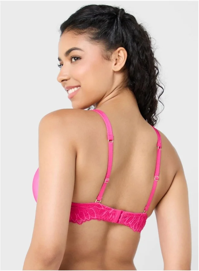 La Senza Plunge Neck Padded Bra