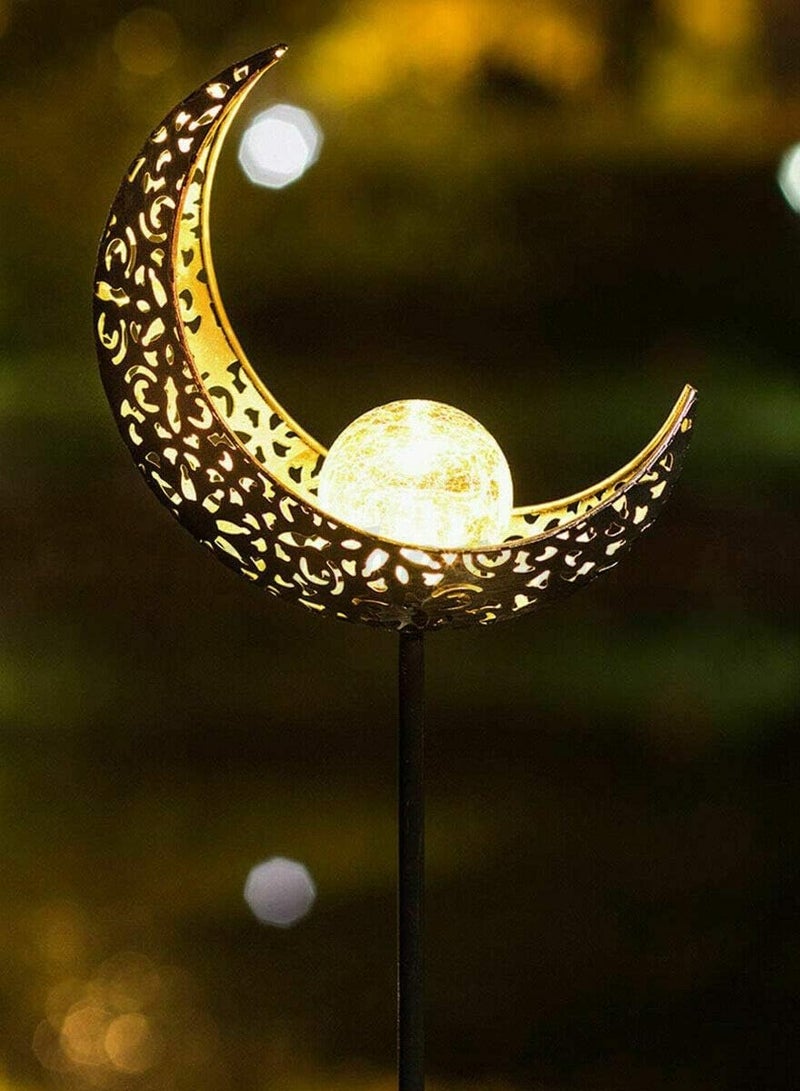 HilalFul Outdoor Solar Light - Crescent | Light Decoration for Home, Office, Restaurants | Outdoor Decorative Lighting in Ramadan, Eid | Patio | Warm White Light - Image 1