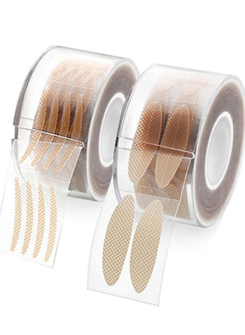 ORiTi ORiTi 2Rolls/600Pairs Invisible Lace One-sided Sticky Double Eyelid Tapes Stickers Eyelid Strips, Instant lift Eyelids Without Surgery - Image 1