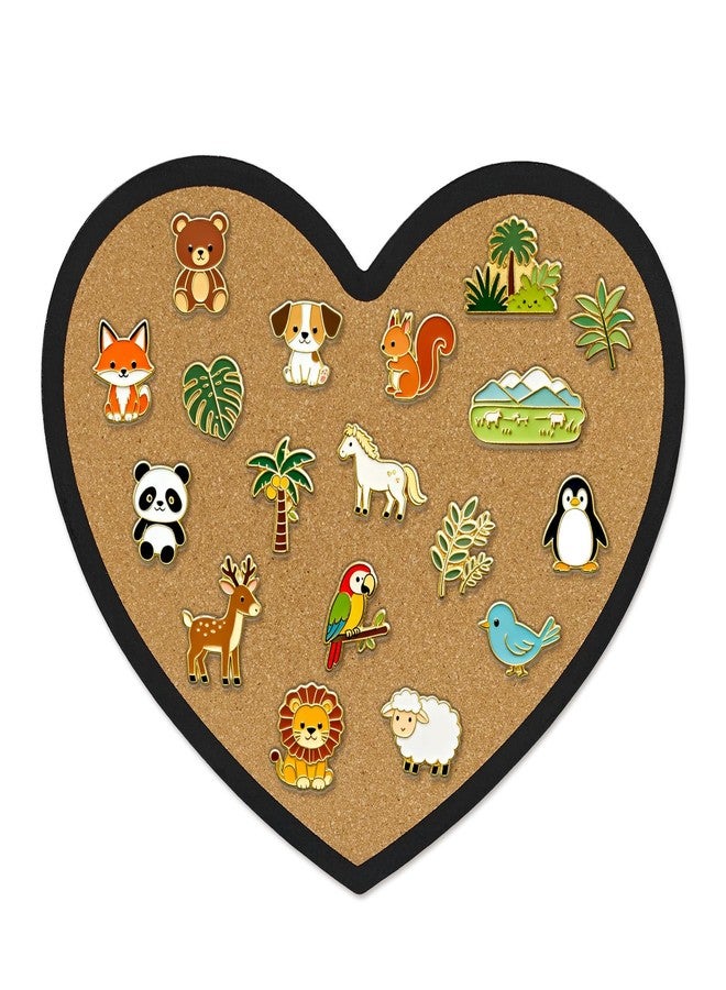 YCCYYCCY Heart-Shaped Cork Board, 0.3 inch / 8mm Thick Pin Board for Walls, Approx. 10 x 12 inch / 26 x 30 cm Bulletin Board for Office, Home, School, Valentine's Decor(1pc) - Image 1