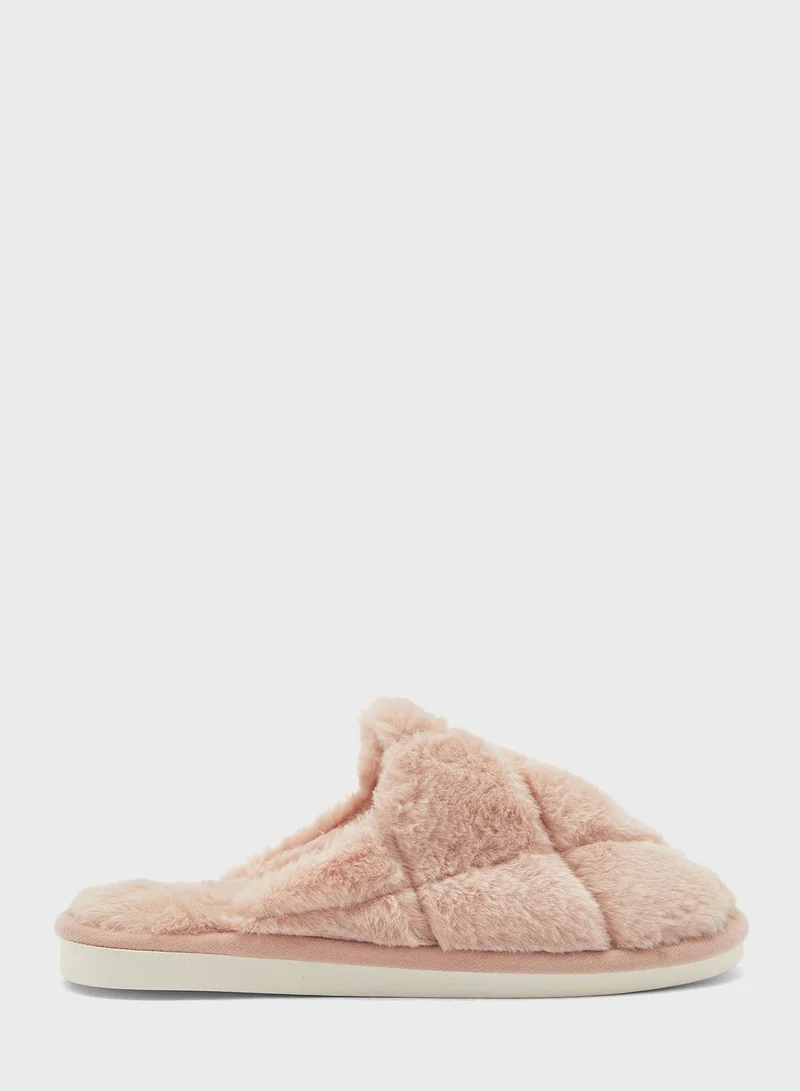Ginger Quilted Mule Bedroom Slippers