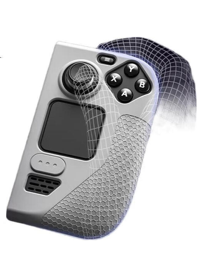 Jsaux Steam Deck Oled Protective Case, Handheld Anti-Slip Cover, Accessory, Gray - Image 3