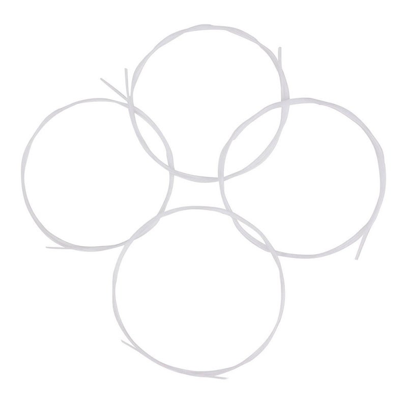 White Ukulele Ukelele Uke Strings Nylon Material, 4pcs/set(Package Card Random Delivery) - Image 1