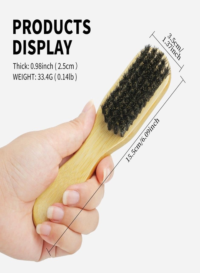 Combetter Slick Back Hair Brush - Soft Bristles for Laying Down Edges & Glossy Finish | Mini/Trave Boar Bristle Brush to Style, Polish & Smooth Frizz for Baby Hair and Sleeks Ponytails/Buns - Image 4