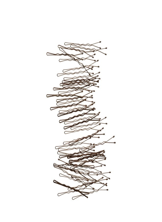 Goody SlideProof Bobby Pins, 48 Ct, Brunette Brown, High Gloss Bobby Hair Pins for Styling, Lock In Style, Comfortable, Pain-Free Styling Accessories for Women & Men, All Hair Types - Image 5