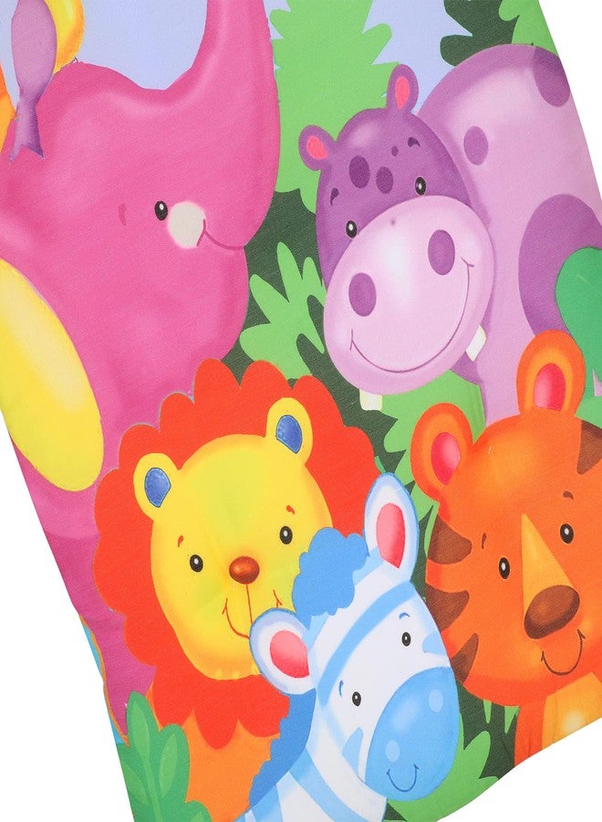 AMARDEEP Baby Bedding with Pillow Digital Printed Jungle Theme (AD_Bedding_Animal_Pink) - Image 5
