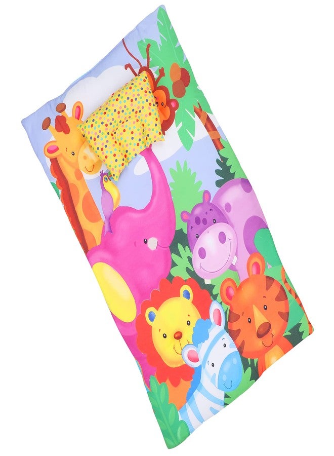 AMARDEEP Baby Bedding with Pillow Digital Printed Jungle Theme (AD_Bedding_Animal_Pink) - Image 2