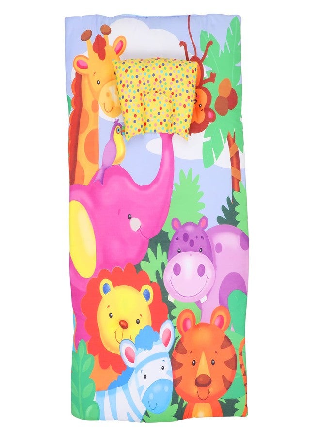 AMARDEEP Baby Bedding with Pillow Digital Printed Jungle Theme (AD_Bedding_Animal_Pink) - Image 4