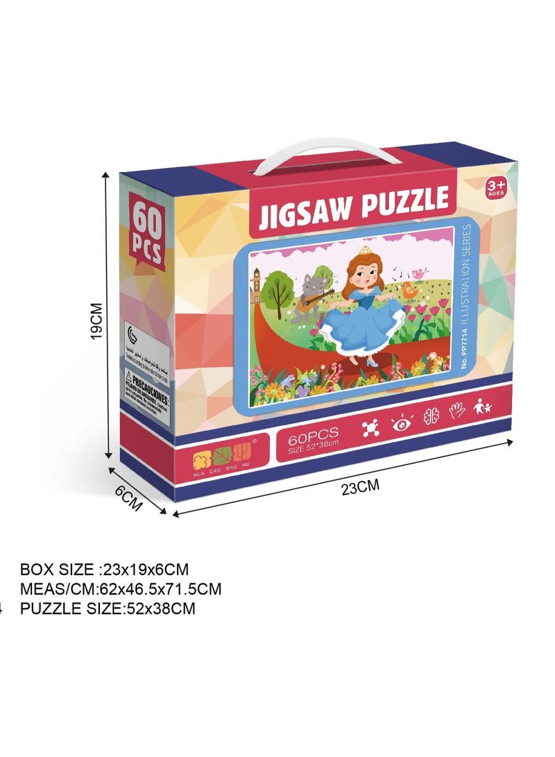 The Princess and the Wolf Jigsaw Puzzle 32 Pieces - Image 2