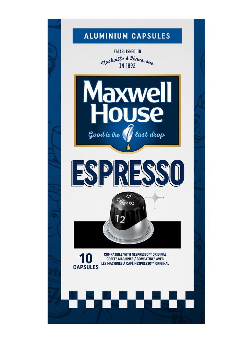 Maxwell House - Espresso Intensity 12 Coffee Capsules - Image 1