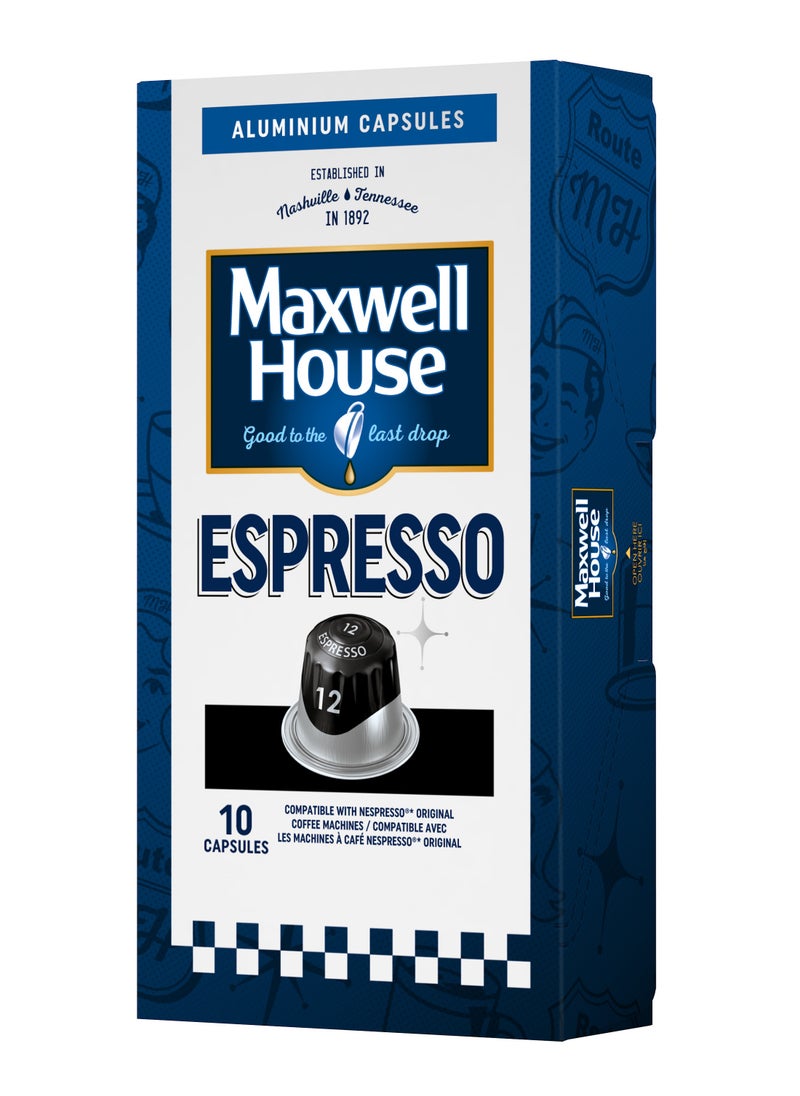 Maxwell House - Espresso Intensity 12 Coffee Capsules - Image 1
