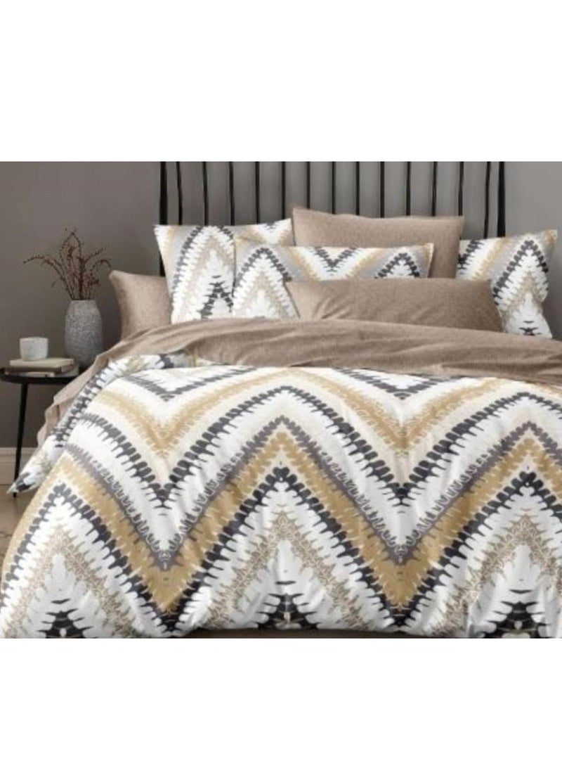 King Size 3 Pcs Bedsheet Set [1 Flat Sheet (W 270 X L 250) + 2 Pillowcases (75 X 50)] - Image 1