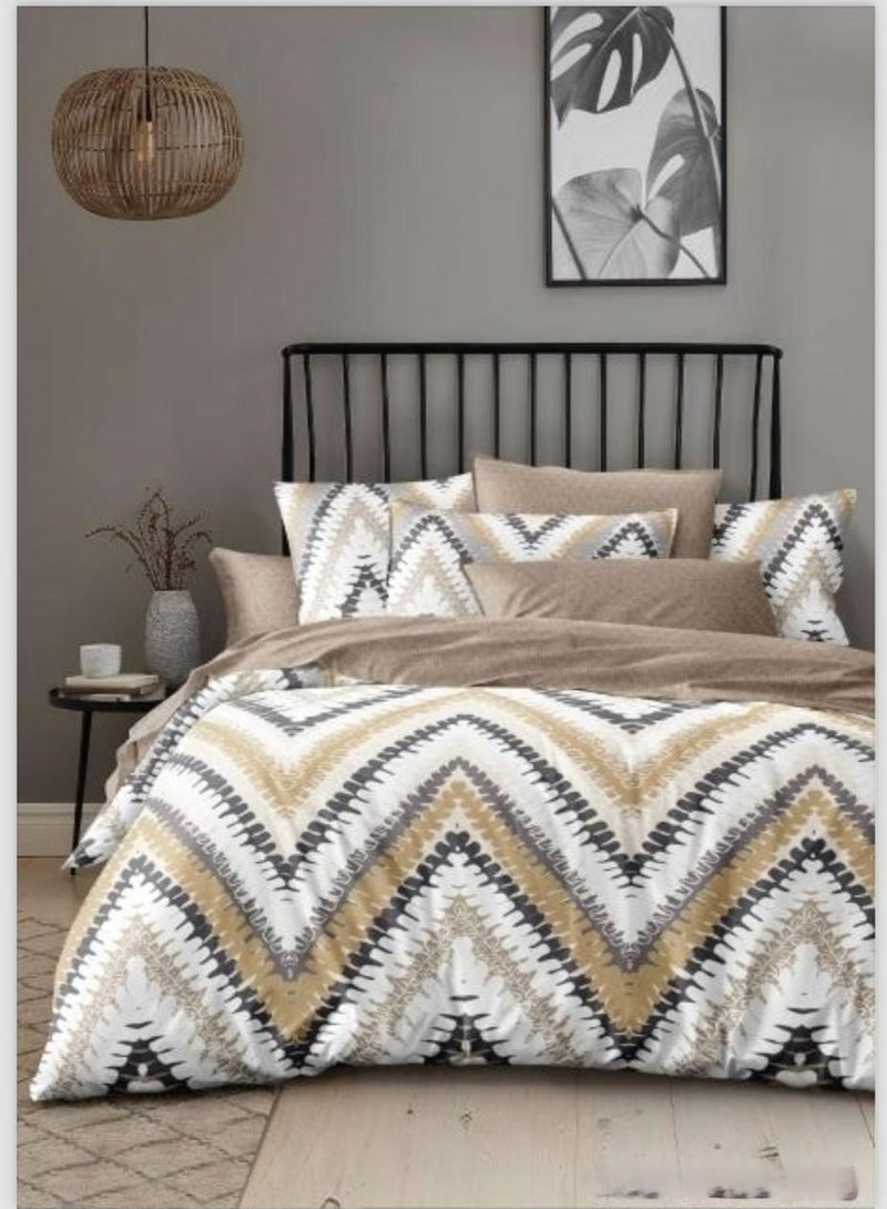 King Size 3 Pcs Bedsheet Set [1 Flat Sheet (W 270 X L 250) + 2 Pillowcases (75 X 50)] - Image 3