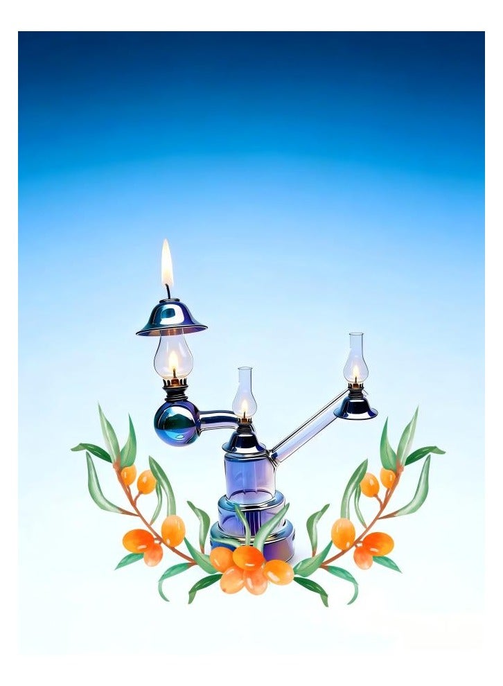 Premium Heat Resistant Glass Vase Oil Lamp Bottle Medical Grade High Borosilicate Material for Long lasting Use