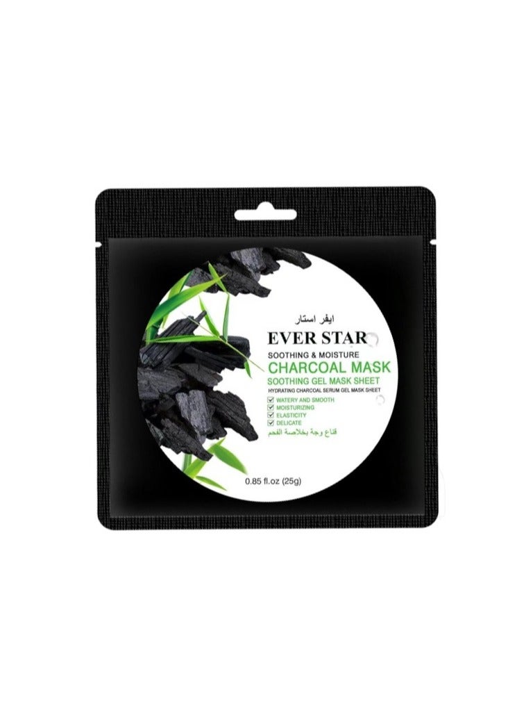 Ever star Soothing And Moisture Charcoal Mask One Piece 25g - Image 1