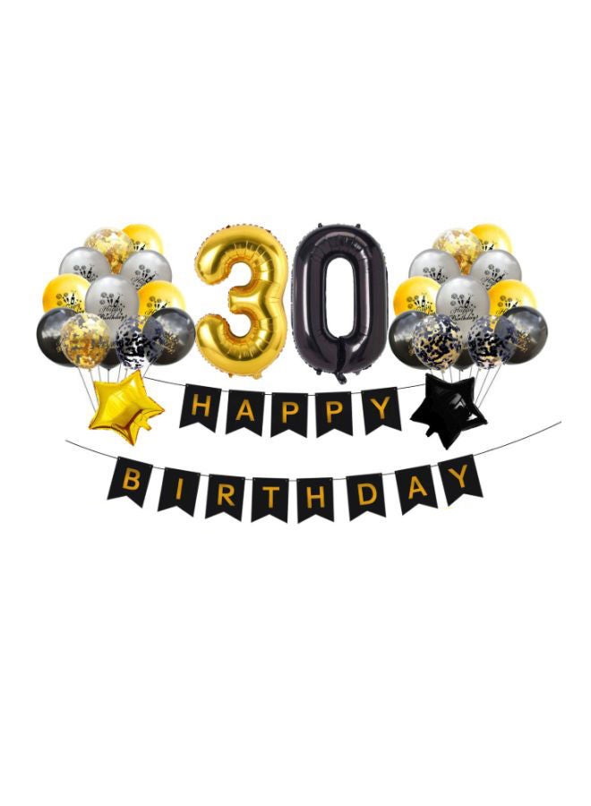 Loquat 30th Birthday Decoration Balloon Set - Image 2