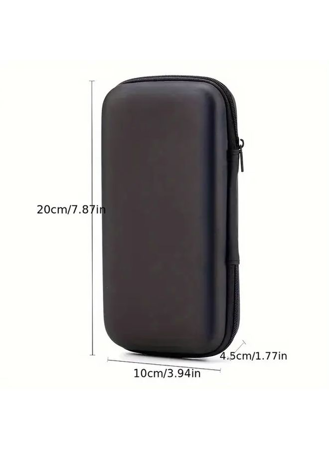 Black EVA Multifunctional Tool Kit 3 94x7 87x1 77 Inch Travel Organizer With Zippered Pockets For Headphones Cables Phones Power Banks Keys And More - Image 2